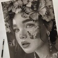 سفارش نقاشی چهره سیاهقلم در کاشان