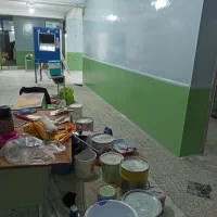 نقاشی ساختمان با کیفیت و ضمانت کار با دستگاه ایرلس|خدمات پیشه و مهارت|نسیمشهر, |دیوار