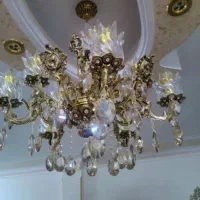 لوستر تمام برنجی 10 شاخه