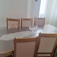 مبلمان ۹ نفره چوب گردو اصل|مبلمان خانگی و میز عسلی|تهران, شهرک تختی|دیوار