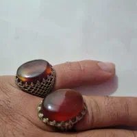 انگشتر عقیق سرخ ناب وعقیق سلیمانی|جواهرات|میاندوآب, |دیوار