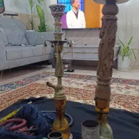 قلیان برنجی و چوبی|کلکسیون و سرگرمی|بندرعباس, |دیوار