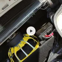 ساب ووفر پاورساند همراه باکس چرم و آمپلی و خازن