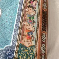 ساعت دیواری خاتم‌کاری و میناکاری (کار دست اصفهان)|ساعت دیواری و تزئینی|تهران, جنت‌آباد جنوبی|دیوار