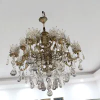 لوستر برنجی ۱۹ شعله