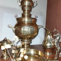 سماور ذغالی برنجی اصل