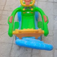 ماشین کودک با دسته راهنما و موزیکال|اسباببازی بچه|سنقر, |دیوار