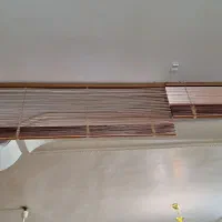 پرده کرکره ای فلزی رنگ مسی