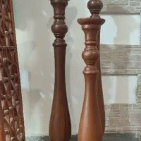 ست شمعدان چوبی کنارسالنی
