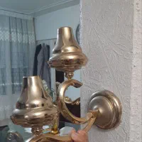 دیوار کوب دو عدد و یک لوستر ساده تک لامپ