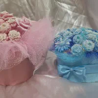 باکس گل شمع دستساز (هدیه شب یلدا)