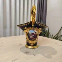 ظروف سورمه ای سرمه ای چینی‌ دکوری تزیینی|صنایع دستی و سایر لوازم تزئینی|تهران, آسمان|دیوار