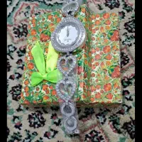 گوشواره آنجلیا خارجی،ساعت نقره‌ای و نیم ست مجلسی|زیورآلات و اکسسوری|میناب, |دیوار