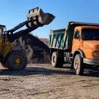 خاک اجر ماسه شن  سنگ ده تن