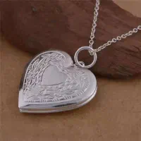 گردنبند قاب عکس - طرح قلب