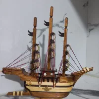 ساخت ماکت کشتی بادبانی چوبی(دست ساز)