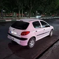 206 تیپ 2 سفید  فرانسوی  تمیز