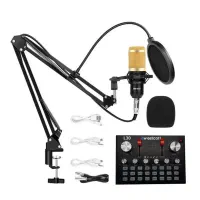 ست میکروفون و کارت صدای استدیویی