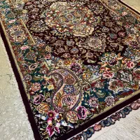 فرش زرنیم سالاری تبریز زمینه شرابی(ابریشم)|فرش|تهران, نصرت|دیوار