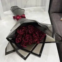 دسته گل روبانی
