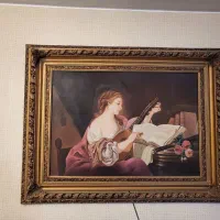 نقاشی lute player از یوسف نیا