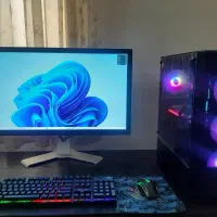 کیس گیمینگ با مانیتور 2Kو گرافیک 6700XT Nitro Plus