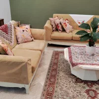 مبل راحتی ۷ نفره با کوسن و میز و عسلی|مبلمان خانگی و میز عسلی|تهران, یوسف‌آباد|دیوار