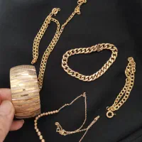 تک پوش دستبند کارتیر گردنبند طلا