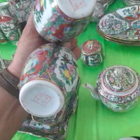 مجموعه مرغی ۵۰ساله انتیک زیبا قدیمی ۱۰۰عدد|ظروف سرو و پذیرایی|اصفهان, کوی امیریه|دیوار