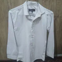 کت و شلوار پسرانه با پیراهن سفید و کفش سایز ۳۶
