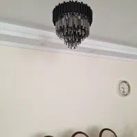 ۲عدد لوستر مدرن پذیرایی و اتاق کریستال خارجی|لوستر و چراغ آویز|تهران, تسلیحات|دیوار