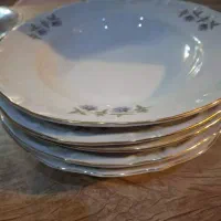 بشقاب غذا خوری چینی قدیمی ۵ عدد