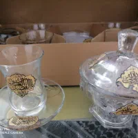 استکان نعلبکی قندون، قوری طلاکوبی عمده