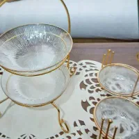 تعدادی ظروف پذیرایی جای کاردوچنگال وقندان وشرین.