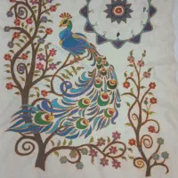 پته ساعت طرح طاووس