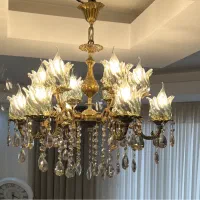 ۲عدد لوستر۶شاخه۱۲شعله|لوستر و چراغ آویز|اسلامشهر, بهرام آباد|دیوار