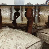 میز ناهار خوری استیل فندقی|میز و صندلی غذاخوری|تهران, زنجان جنوبی|دیوار