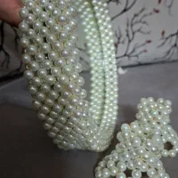 آینه شمعدان مرواریدی