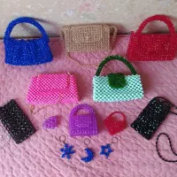 کیف مرواریدی دستساز