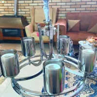 دو عدد لوستر ۵ شعله و تک شعله