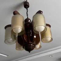 لوسترهای چوبی ۶ و ۳ و تک شاخه مدل کتیبه