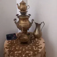 سماور طلایی جنس خوب نو