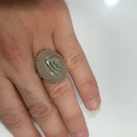 انگشتر نقره عقیق یمنی نباتی