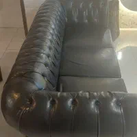 مبل ۳ نفره چستر امریکایی چرم|مبلمان خانگی و میز عسلی|یزد, |دیوار