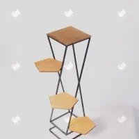 استند گل مدل جوپار کف چوب 4طبقه