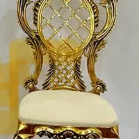 صندلی پلیمری طلایی