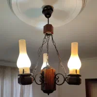 لوستر چوبی|لوستر و چراغ آویز|تهران,  امام زاده قاسم (نیاوران)|دیوار