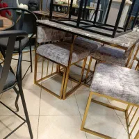 نهارخوری مدل(اقتصادی) جلومبلی صندلی میز فلز کنسول