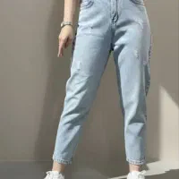 شلوار لی مام فیت