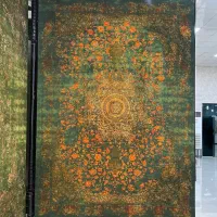 فرش سبز سیزان نمای باجلوه اصیل ایرانی|فرش|بوشهر, |دیوار